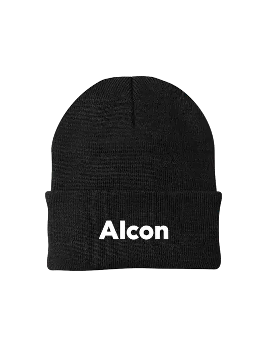 Black Knit Cap w/Alcon Logo