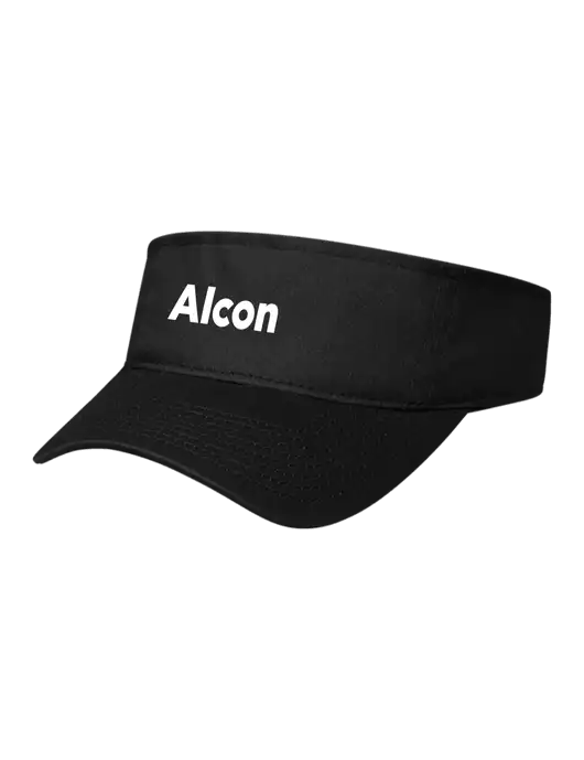 Black Cap Visor w/Alcon Logo