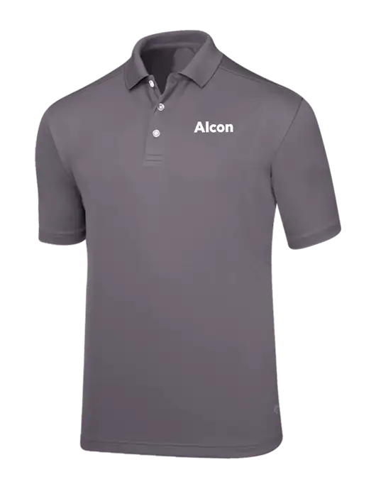 Callaway Core Medium Grey Performance Polo w/Alcon Logo