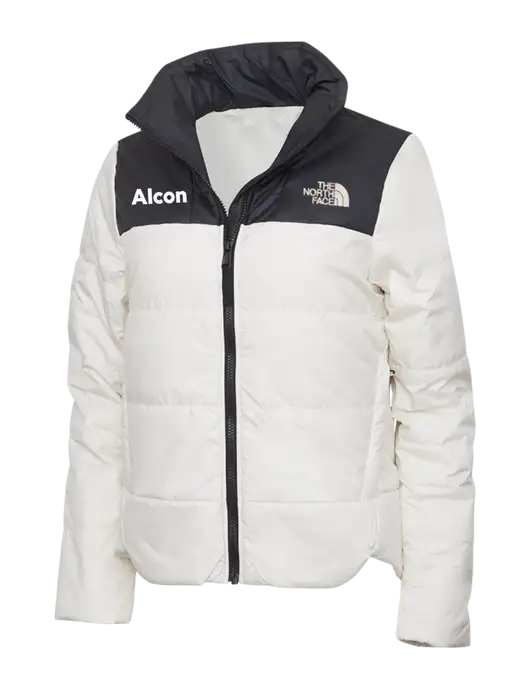 North Face Womens Vintage White Everyday Insulated Jacket w/Alcon Logo