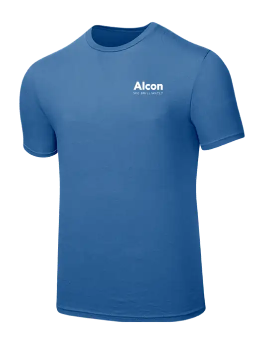 Seriously Soft Light Navy T-Shirt w/Alcon Logo