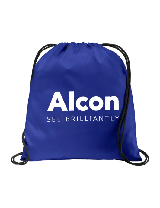 Drawstring  Royal Cinch Pack w/Alcon Logo