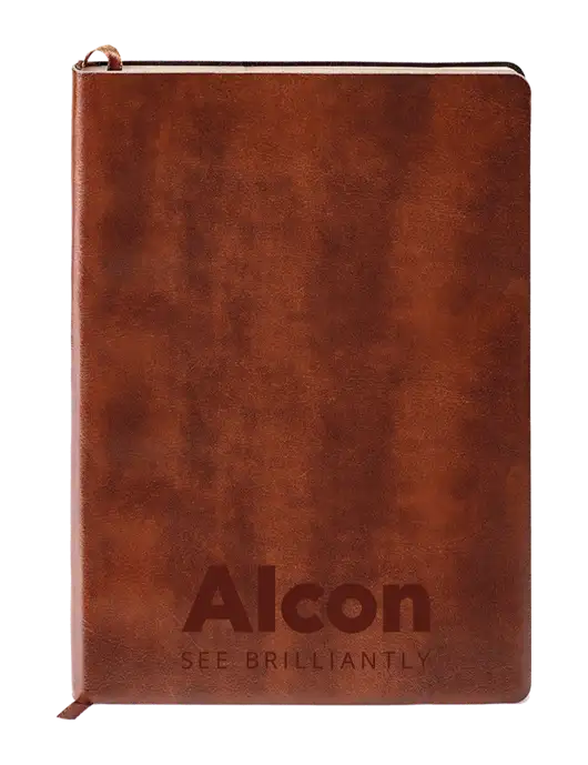 Fabrizio Brown Soft Cover 5.75 x 8.125 Journal w/Alcon Logo