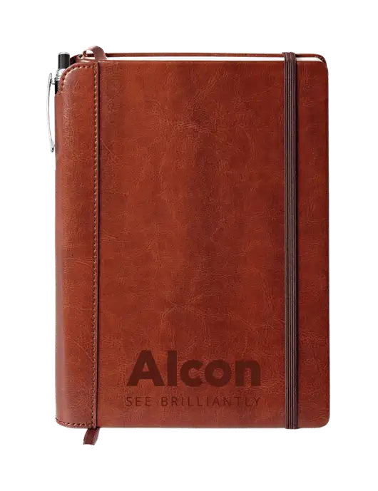 Fabrizio Brown Journal 6.375 x 8.375 Combo w/Alcon Logo