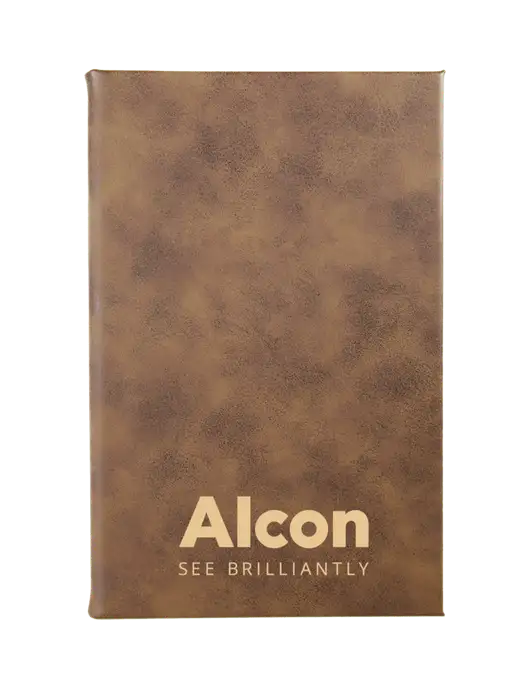 Rustic Leatherette 5.25 x 8.25 Journal w/Alcon Logo