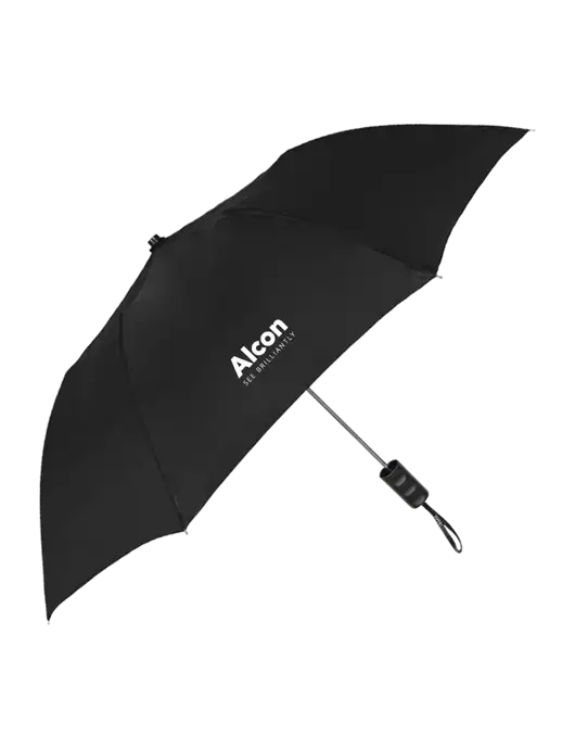 Black 42" Folding Umbrella  w/Alcon Logo