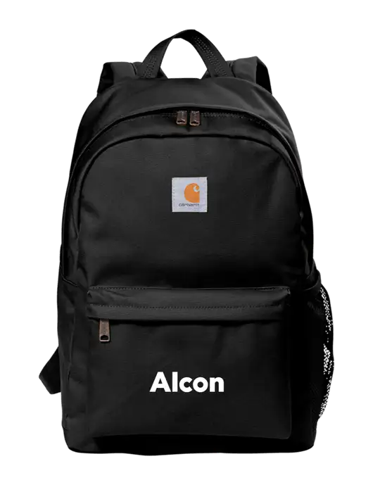 Carhartt Black Canvas Backpack w/Alcon Logo