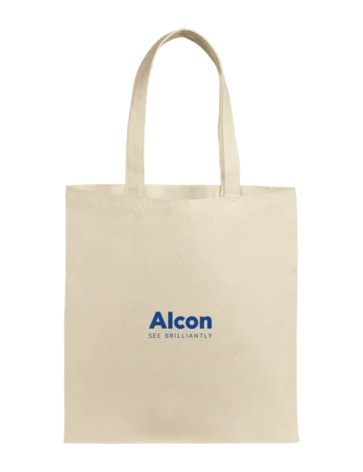 Eco Blend Natural Canvas Tote w/Alcon Logo