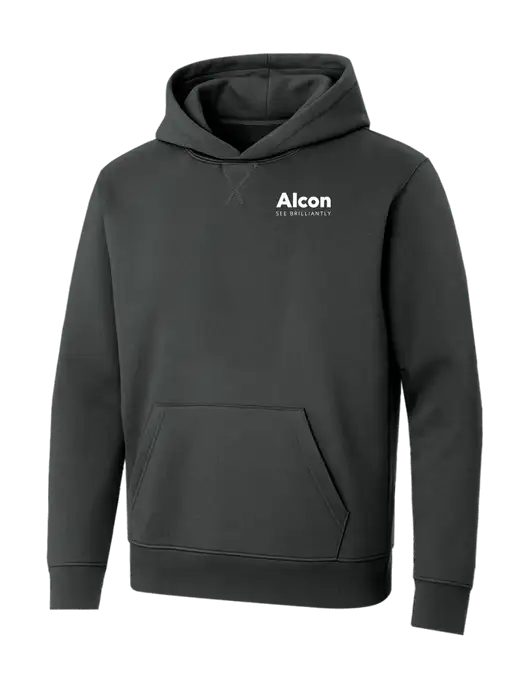 Allmade Charcoal Grey Organic French Terry Pullover Hoodie w/Alcon Logo