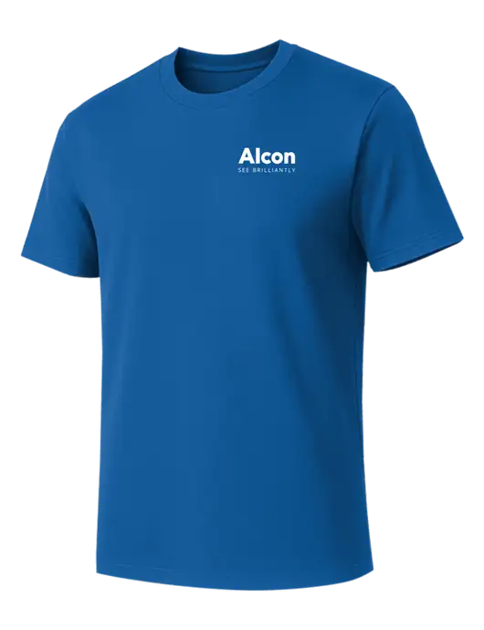 Allmade Royal Blue Organic Cotton Tee w/Alcon Logo