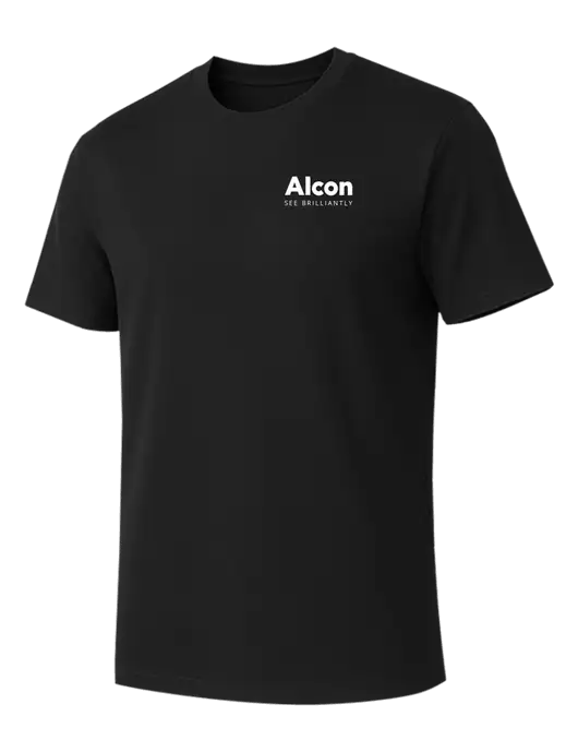 Allmade Deep Black Organic Cotton Tee w/Alcon Logo