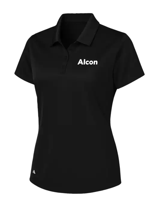 Adidas Black Womens Basic Sport Polo w/Alcon Logo