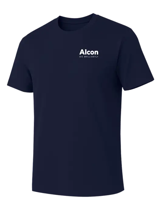 Allmade Dark Navy Organic Cotton Tee w/Alcon Logo