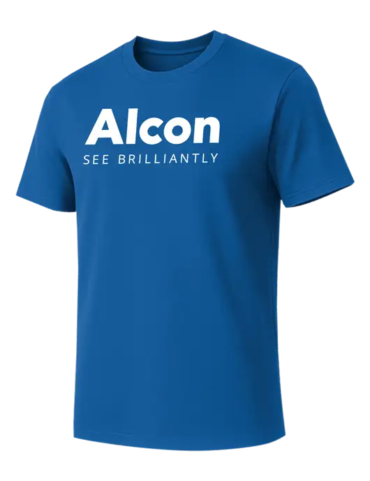 Allmade Royal Blue Organic Cotton Tee w/Alcon Logo