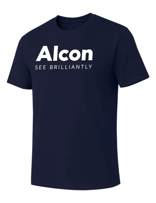 Allmade Dark Navy Organic Cotton Tee w/Alcon Logo