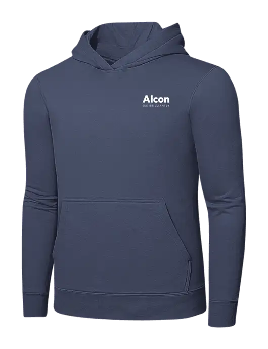Steel Blue 7.8. oz Ring Spun Hooded Sweatshirt w/Alcon Logo