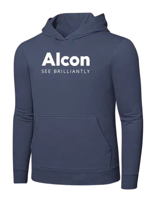 Steel Blue 7.8. oz Ring Spun Hooded Sweatshirt w/Alcon Logo