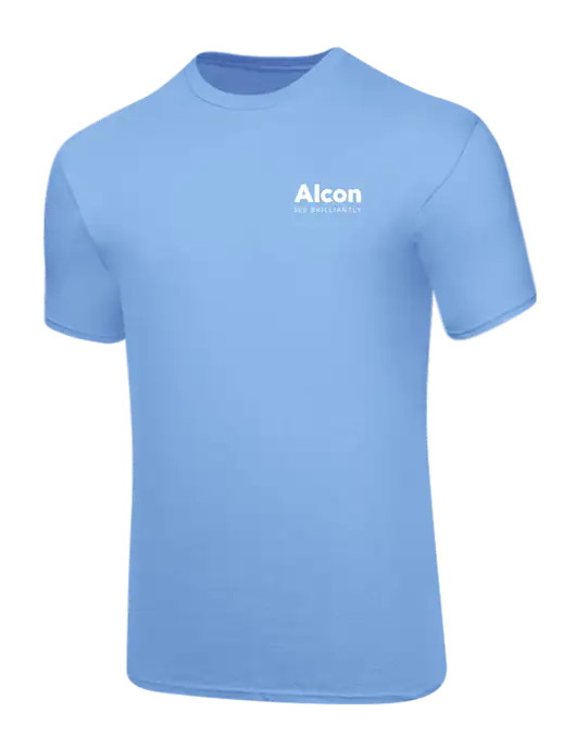 Core Blend Light Blue T-Shirt w/Alcon Logo