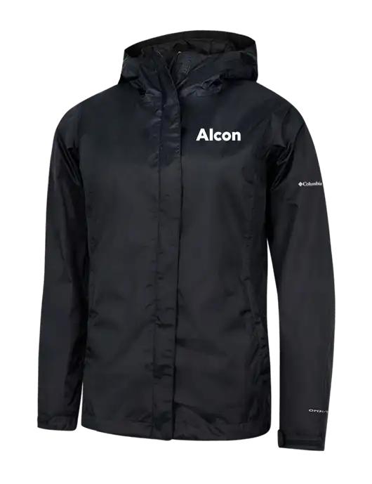 Columbia Black Womens Arcadia II Jacket w/Alcon Logo