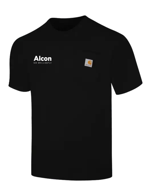 Carhartt Workwear Black Pocket Short Sleeve T-Shirt w/Alcon Logo