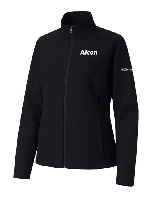 Columbia Womens Black Kruser Ridge Softshell Jacket w/Alcon Logo