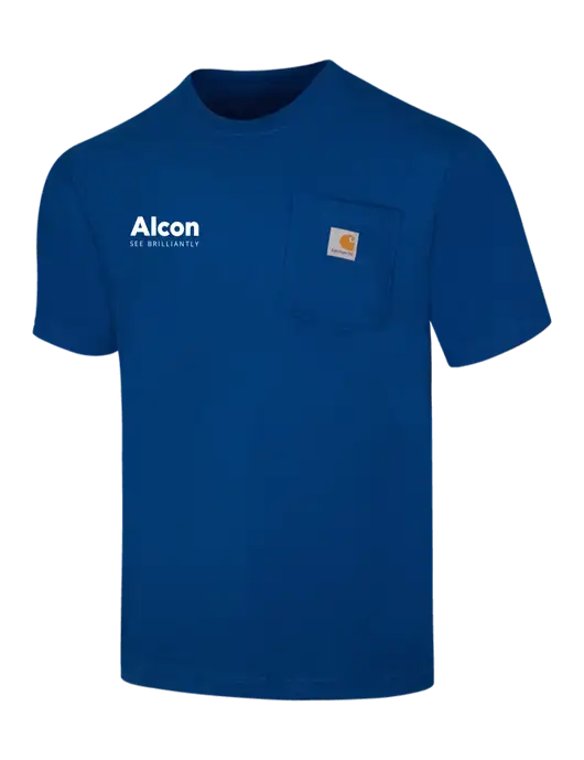Carhartt Workwear Dark Sapphire Pocket Short Sleeve T-Shirt w/Alcon Logo