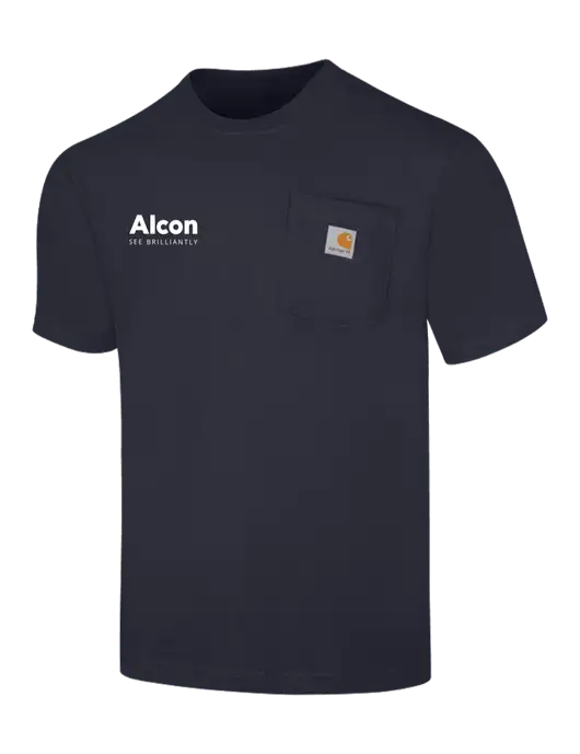 Carhartt Workwear Dark Navy Pocket Short Sleeve T-Shirt w/Alcon Logo