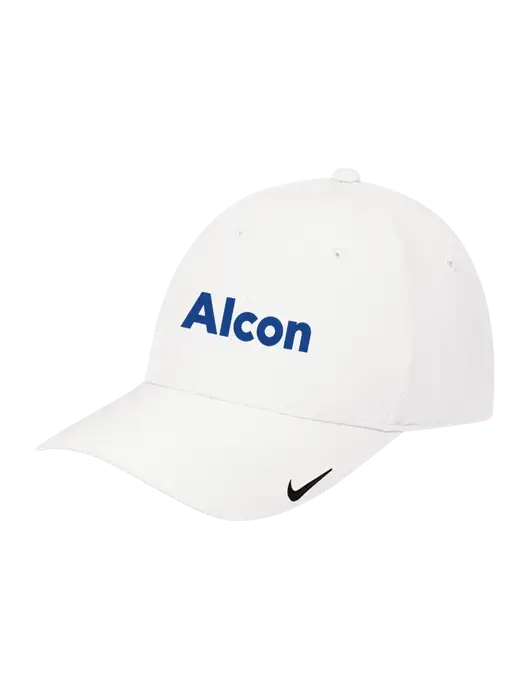 Nike White Dri-FIT Legacy Cap w/Alcon Logo