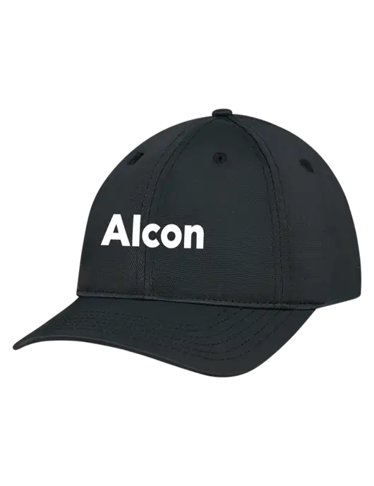Black Nylon Twill Performance Cap w/Alcon Logo