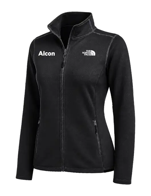 The North Face Womens Black Skyline Full-Zip Fleece Jacket w/Alcon Logo