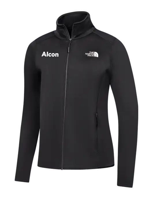 The North Face Womens Black Skyline Full-Zip Fleece Jacket w/Alcon Logo