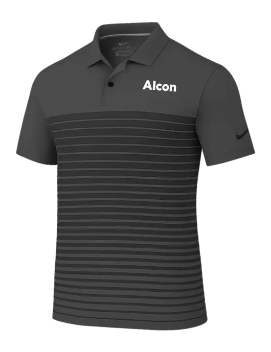 Nike Dark Grey Dri-FIT Vapor Block Polo w/Alcon Logo