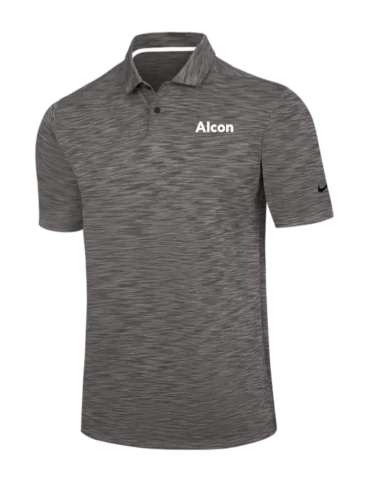 Nike Dark Grey Dri-FIT Vapor Space Dyed Polo w/Alcon Logo