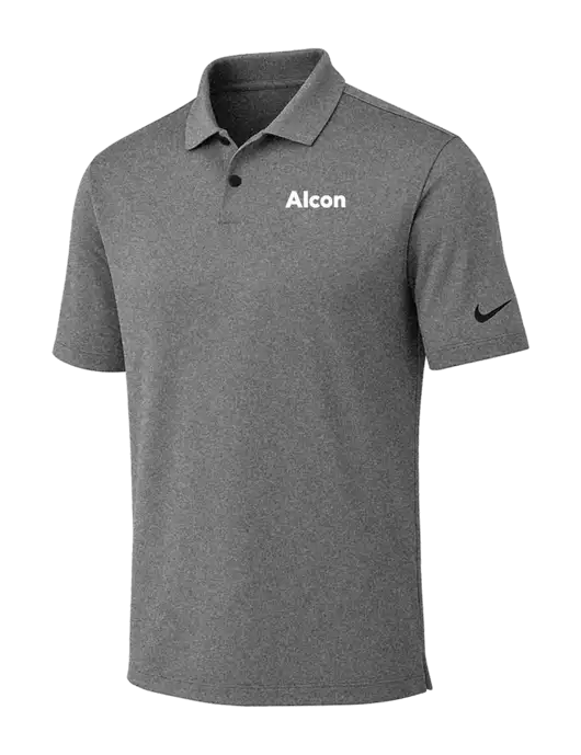 Nike Dark Grey Heather Dri-FIT Vapor Polo w/Alcon Logo