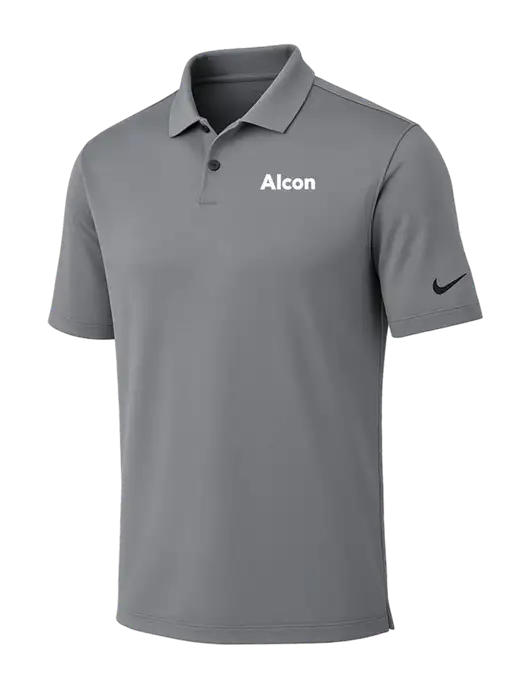 Nike Medium Grey Dri-FIT Vapor Polo w/Alcon Logo
