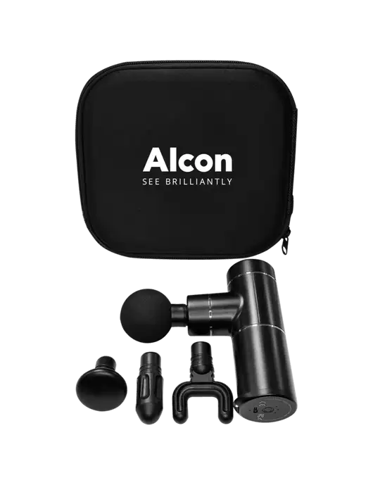Muscle Revive Handled Massage Gun w/Alcon Logo
