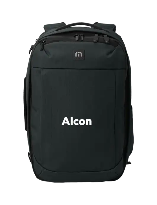 TravisMathew Black Convertible Backpack w/Alcon Logo