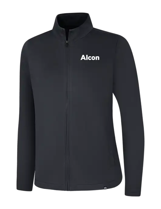 TravisMathew Womens Black Coveside Full-Zip w/Alcon Logo