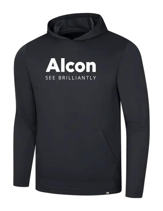 TravisMathew Black Coveside Hoodie w/Alcon Logo