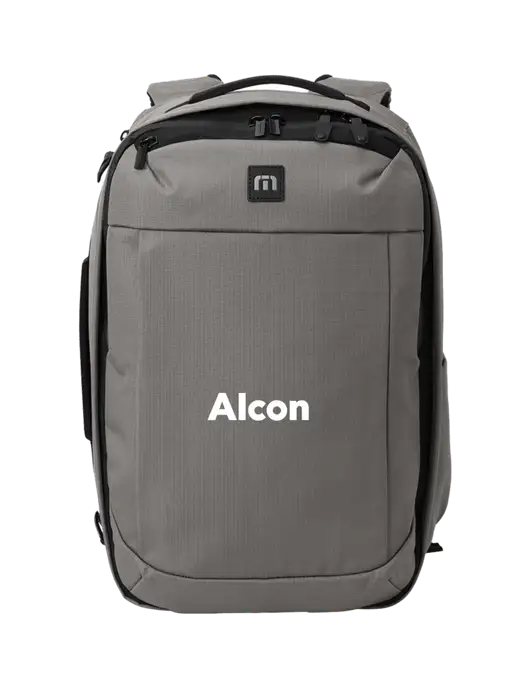 TravisMathew Medium Grey Convertible Backpack w/Alcon Logo