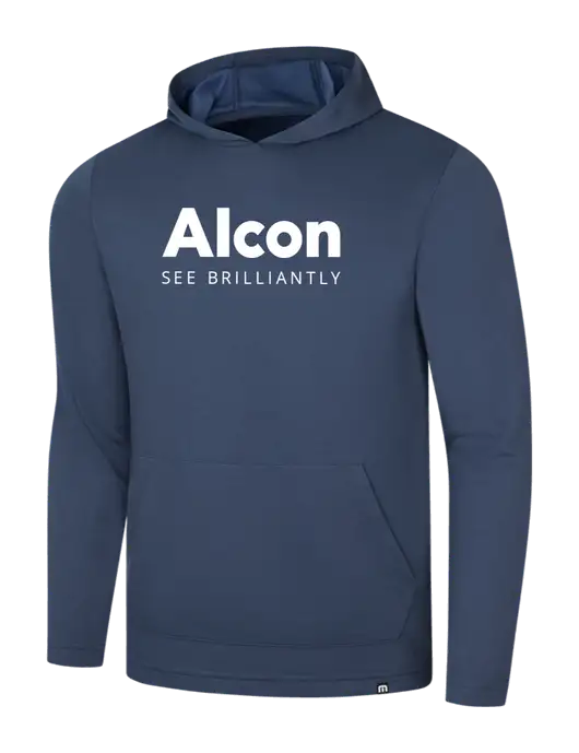 TravisMathew Navy Coveside Hoodie w/Alcon Logo