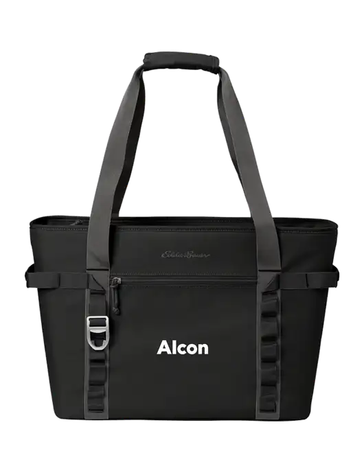 Eddie Bauer Black/Medium Grey Max Cool Tote Cooler  w/Alcon Logo