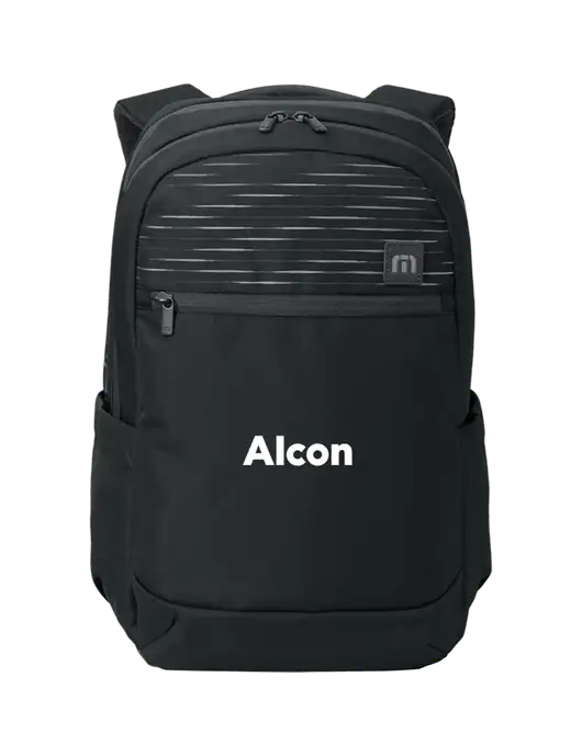 TravisMathew Black Approach Backpack w/Alcon Logo