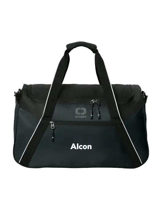 OGIO Black Inception Duffel w/Alcon Logo