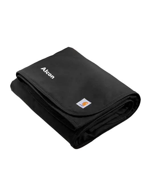 Carhartt Black Firm Duck Sherpa-Lined Blanket w/Alcon Logo