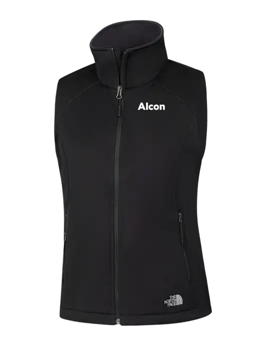 The North Face Womens Black Ridgewall Soft Shell Vest  w/Alcon Logo