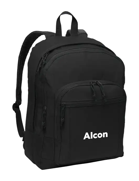 Black Essential Backpack w/Alcon Logo