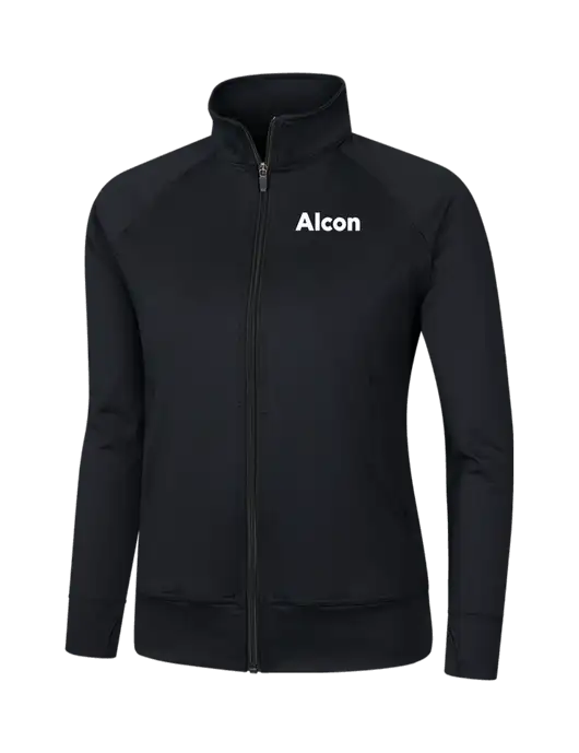 Womens Black NRG Fitness Jacket w/Alcon Logo