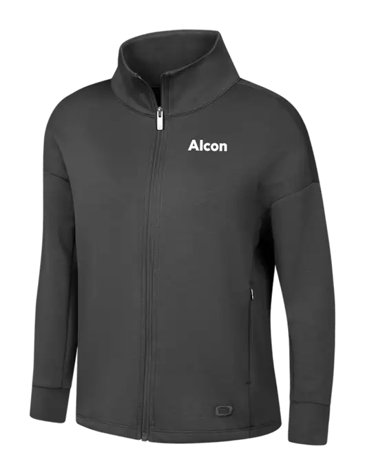 OGIO Womens Dark Grey Transcend Full-Zip w/Alcon Logo