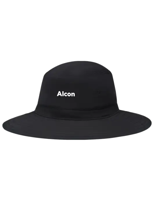Black Booney Sun Hat w/Alcon Logo